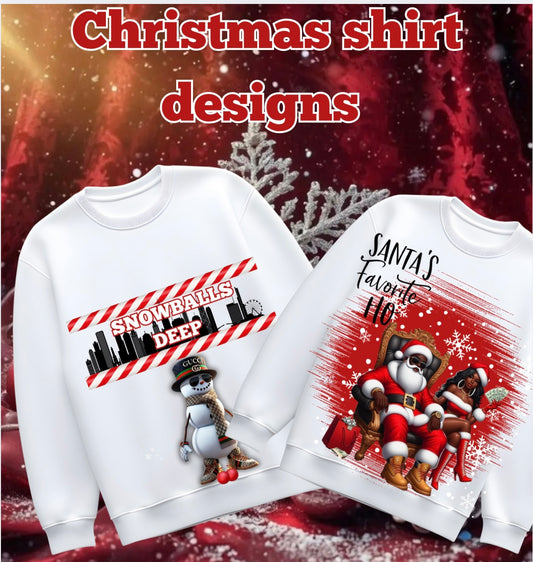 Christmas Shirts Design PNG