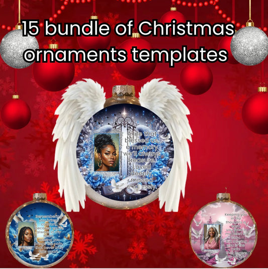 Christmas Ornaments Template Bundle