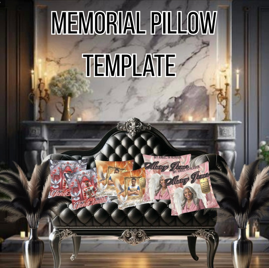 Memorial Pillow Template