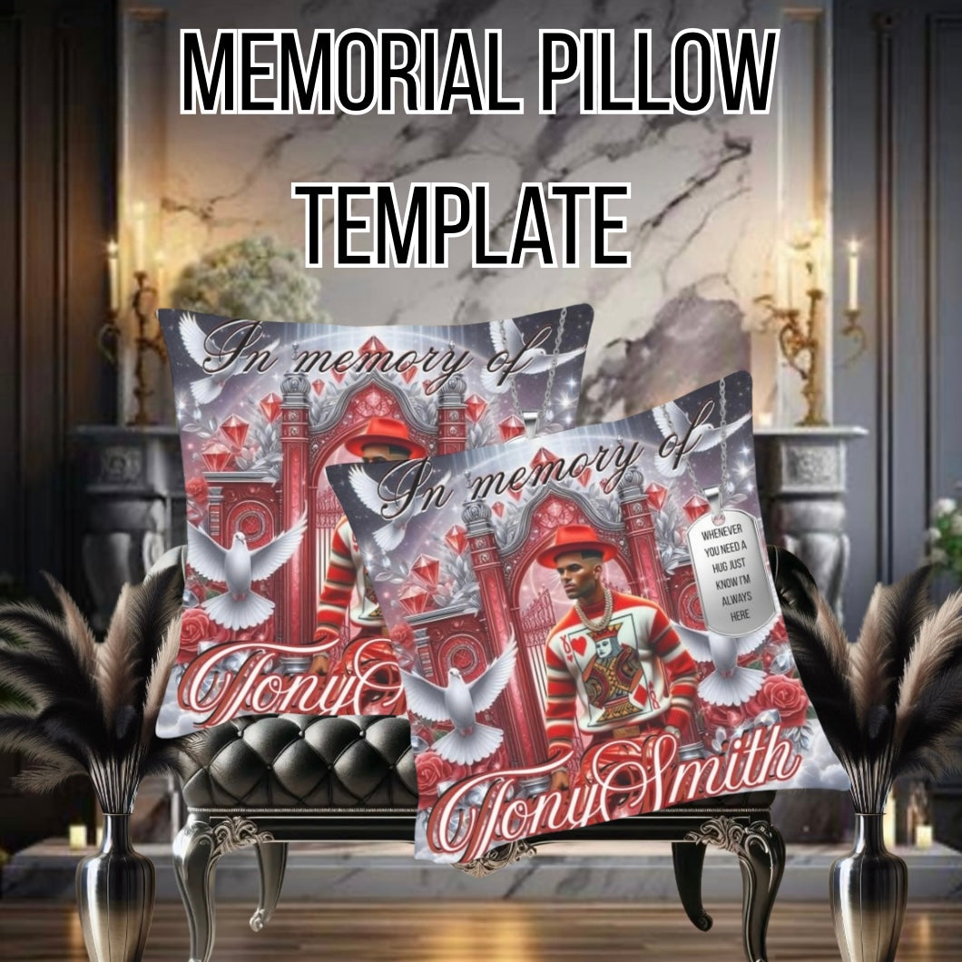Memorial Pillow Template