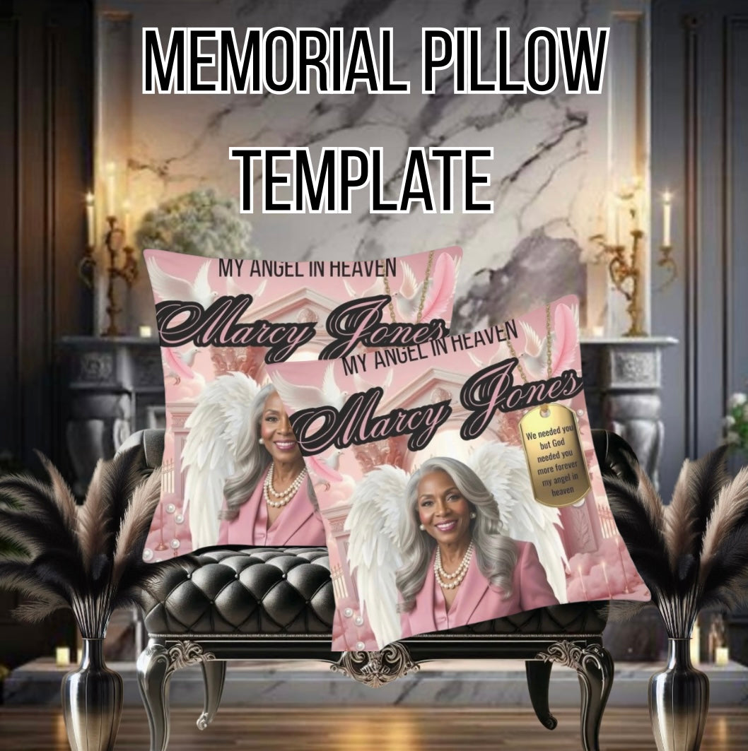 Memorial Pillow Template
