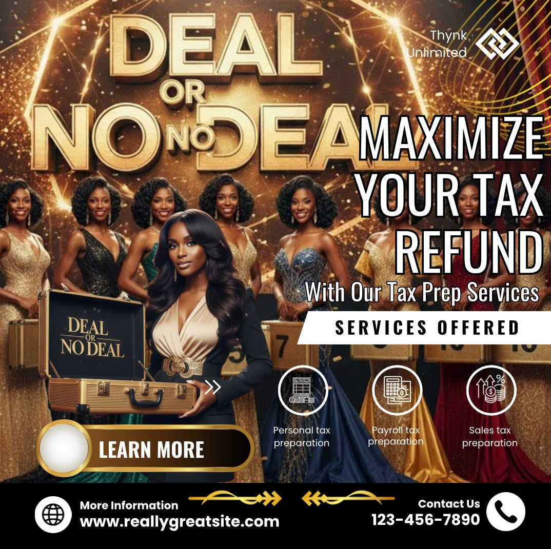 Deal or No Deal Tax Flyer Template