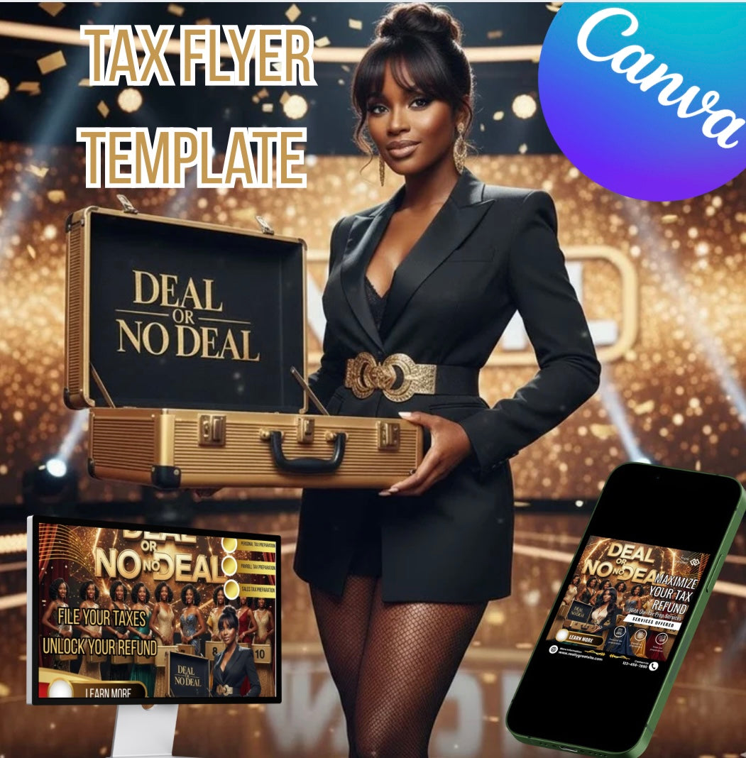 Deal or No Deal Tax Flyer Template