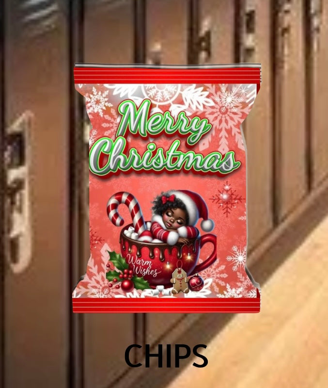 Christmas Chip Bag Template Bundle