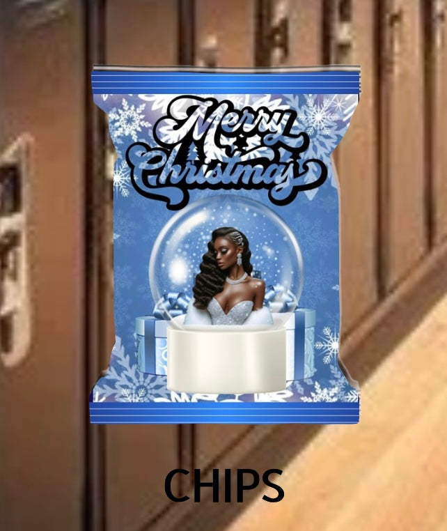 Christmas Chip Bag Template Bundle