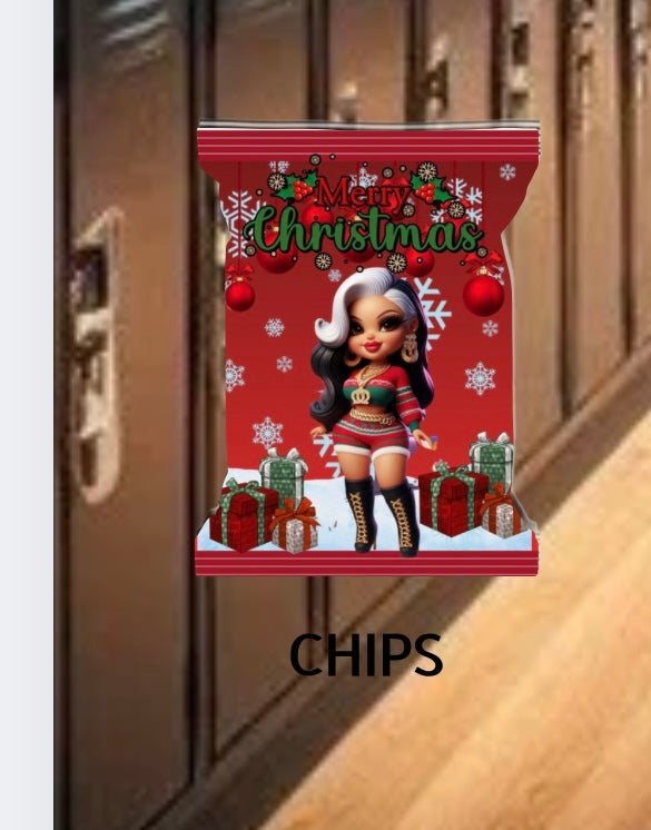 Christmas Chip Bag Template Bundle