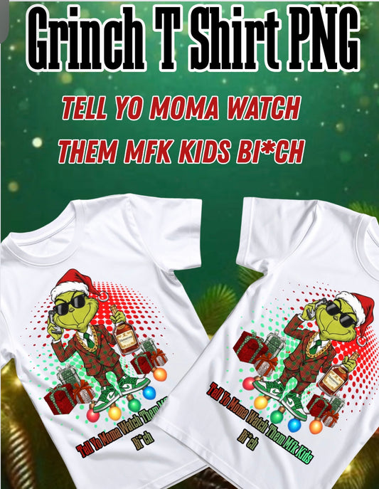 Grinch T shirt PNG