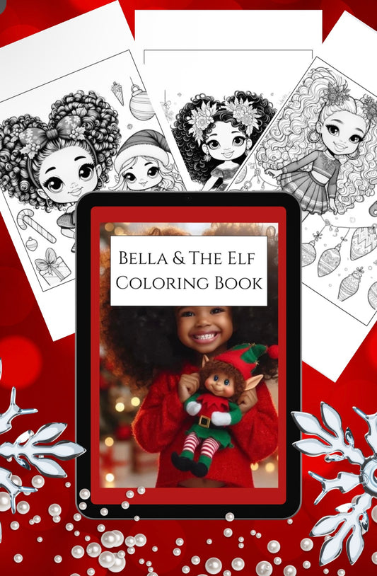 Bella in the Elf coloring book