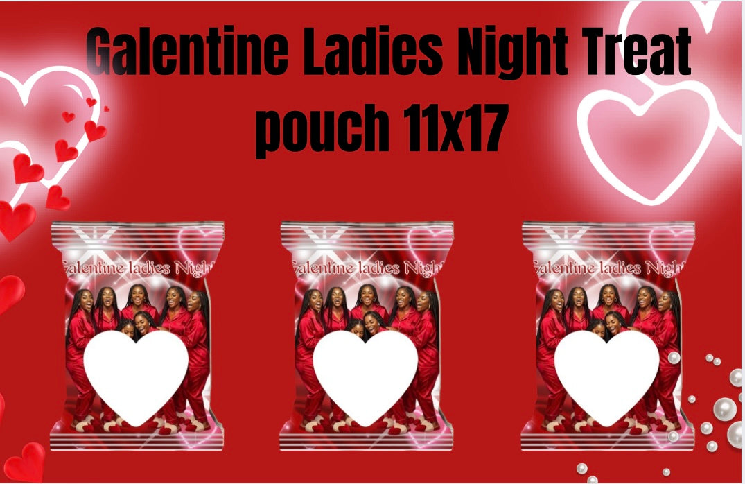 Galentines ladies night treat pouch