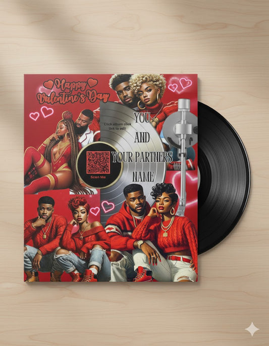 Personalized valentines Couples QR Code Templates