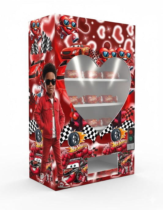 Valentines Hot Wheels Heart Shape Vending Machine Template