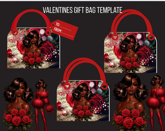 Valentines Handbag Gift Bag