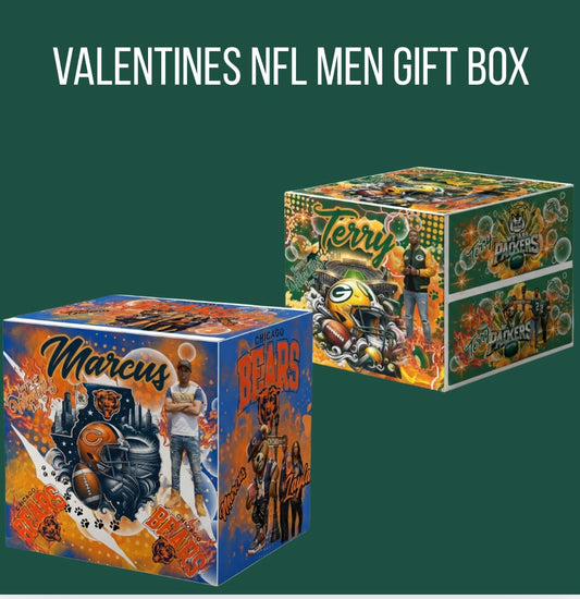 Valentines NFL Team Men Gift Box