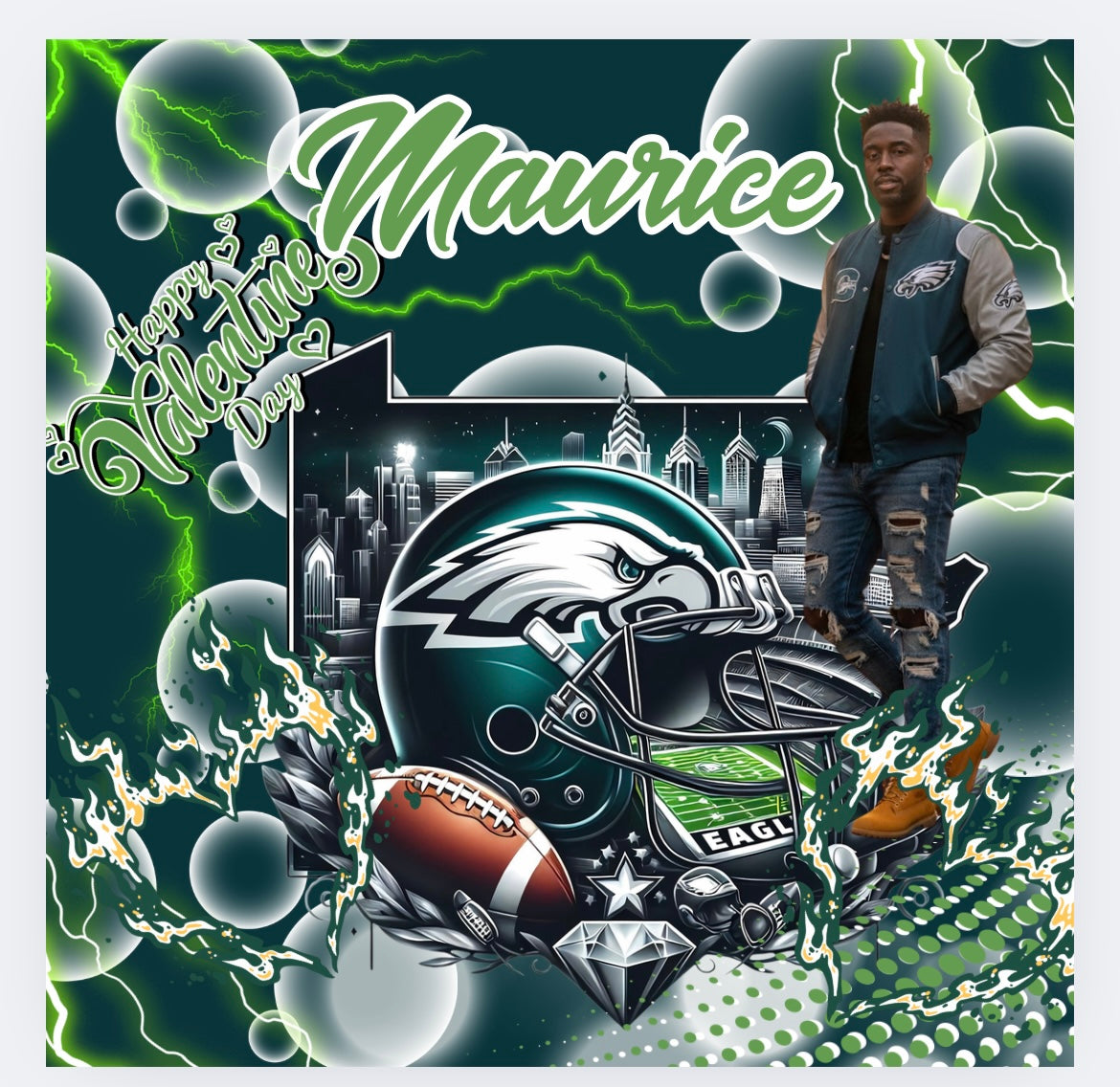 Valentines NFL Team Men Gift Box