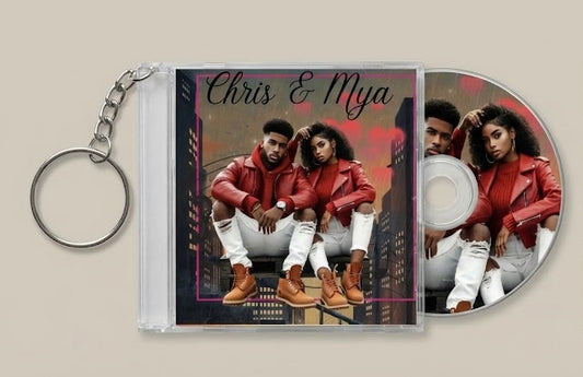 Mini Valentine’s Day CD case keychain